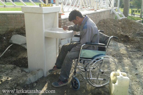 مبلمان شهری پروژه آبخوری معلولین مناطق تهران